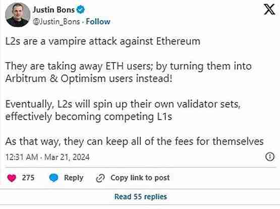 Layer 2与以太坊是共生关系还是割裂关系